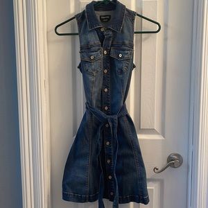 BEBE Sleeveless Denim Dress